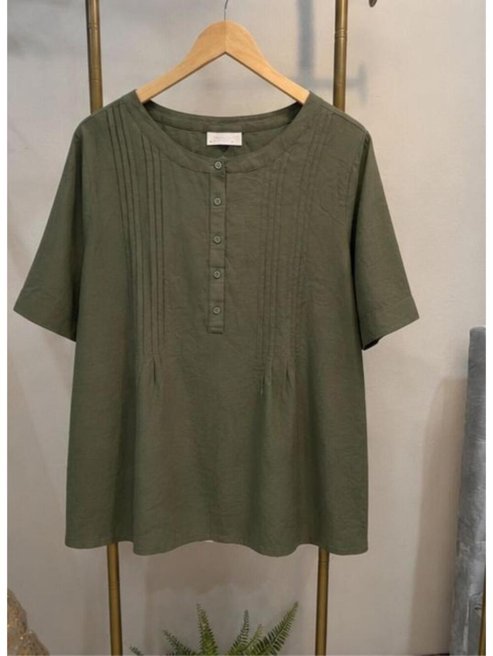 XXL Brand New Boho chic half-sleeve khaki